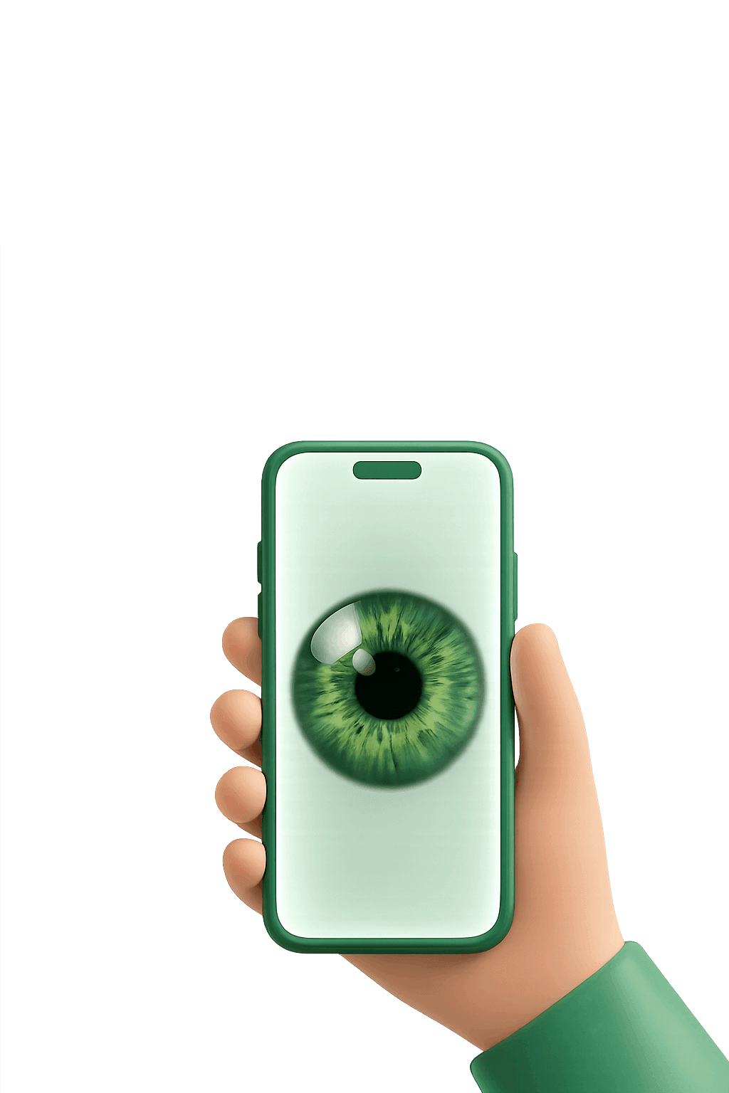 Kontrola detailu duhovky